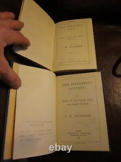 2-antique 1880c. H Spurgeon Books-john Ploughman's Talk & Picturesrare Set
