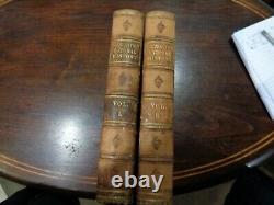 2 rare antique leather bound books by goldsmith