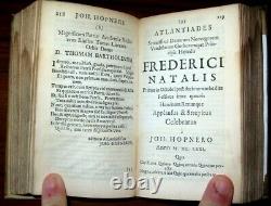 2v 1693 ANTIQUE POETRY Dutch VELLUM Latin ROSTGAARD Books DANISH Literature RARE