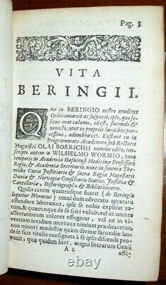 2v 1693 ANTIQUE POETRY Dutch VELLUM Latin ROSTGAARD Books DANISH Literature RARE
