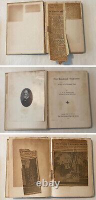 3 RARE First Edition BOOKS Antique By & About L. V. F. RANDOLPH 1 Signed By Author