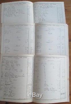 3 Rare Antique Hand Written Farmers Diaries & Account Books 1892 To 1896