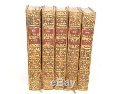 5 Vol. Antique Rare Books 1759 Deuvres De Monte Monsieur de Montesquieu Works