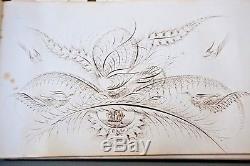 59 SPENCERIAN DRAWINGS 4 RARE Samples by LOUIS MADARASZ 1859-1910 Autograph Book