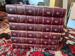 6 Antique Books The Works of George Eliot, Gilt edges, extremely rare