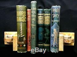 6 Antique Magic Books in RARE EXCELLENT CONDITION 1800s Houdin & Hoffman Vintage