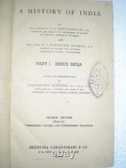 A History Of India Part 1 Hindu India Rare Antique Book India 1944