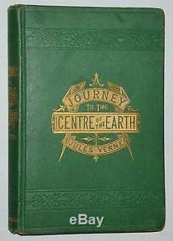A Journey To The Centre Of The Earth, by Jules Verne, 1874 Rare Antique Book