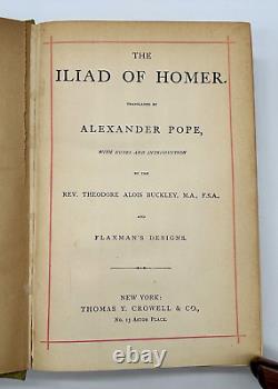 A RARE 1884 Copyright Edition of The Illiad by T. Y. Crowell & Co