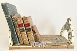 A RARE SADELI Exhibition Quality EXPANDABLE, BOOK RACK, Ango-indian C. 1850