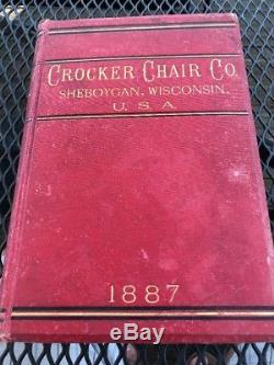 A Super Rare Antique Crocker Chair Co. Sheboygan, Wisconsin Catalog 1887