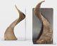 A Pair Of Rare And Extraordinary Carl Aubock (auböck) Bookends. Book Ends