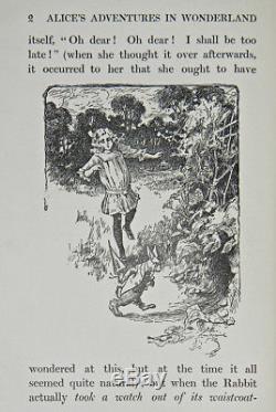 ALICE IN WONDERLAND Antique FIRST EDITION Alice's RARE Disney Adventures CARROLL