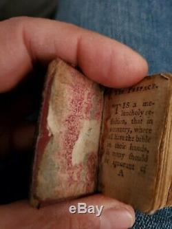 ANTIQUE MINIATURE BIBLE STORY ENGLISH 1771 Leather So unusual in lanquage RARE