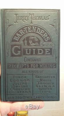ANTIQUE RARE JERRY THOMAS BARTENDERS GUIDE 1887 Dick & Fitzgerald