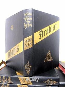ARABIAN NIGHTS Complete Set FINE BINDINGS Antique Vintage Richard Burton Rare