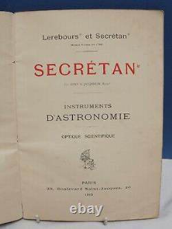 ASTRONOMY Lerebours & Secretan Catalogue 1915 Rare Priced Illustrated