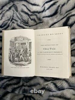 Adventures Of Oliver Twist Charles Dickens book Rare Vintage Antique