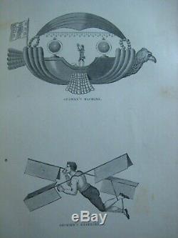 Aeronautic Instructions World History Of Hot Air Balloons Rare Antique Book