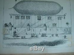 Aeronautic Instructions World History Of Hot Air Balloons Rare Antique Book