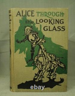 Alice Through the Looking Glass rare antique old children's book In wonderland