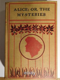 Alice or the Mysteries Rare Antique Early 1900's Book