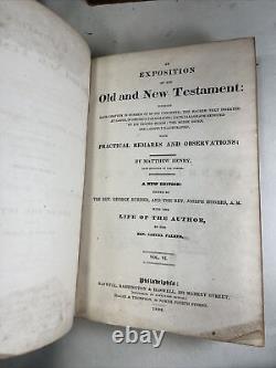 An Exposition of the Old and New Testament Matthew Henry 1st Edition 1838 Rare