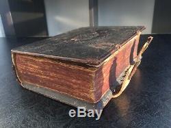 Ancient rare old BIBLE Book Antique Russian Old Believer Church