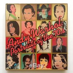 Andy Warhol Portraits Of The 70's Rare 1979 1st Ed Iconic Exhbt Hc Art Book
