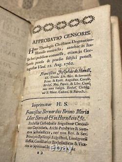 Antiquarische Antique Book Theologigia Christiana Biblia Rare Copperplate