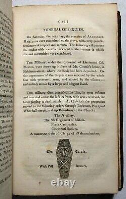 Antique 1804 THE DEATH OF MAJOR GENERAL ALEXANDER HAMILTON American History RARE