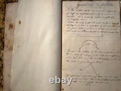 Antique 1807 Wilder Bowers Billerica Handwritten Book Math Rare Unique Read