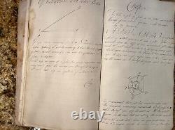 Antique 1807 Wilder Bowers Billerica Handwritten Book Math Rare Unique Read