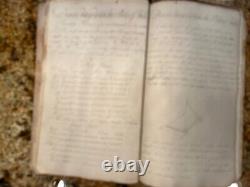 Antique 1807 Wilder Bowers Billerica Handwritten Book Math Rare Unique Read