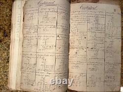 Antique 1807 Wilder Bowers Billerica Handwritten Book Math Rare Unique Read