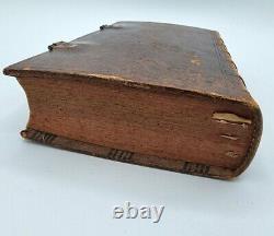 Antique 1813 Rare German Bible Leather Clasp Martin Luther New Testament Book