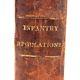 Antique 1817 U. S. Army Infantry Regulations Rare Early Leatherbound Book