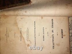 Antique 1827 Book Sketches Of The History Of Literature Wilkins Tannehill Rare