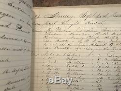 Antique 1864 CIVIL War Era New York City Police Blotter Log Book Nypd Cops Rare