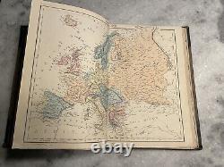Antique 1879 The Instructive Atlas Of Modern Geography Edward Stanford RARE BOOK