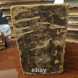 Antique 1880 French Collection Funeral Orations of Eloquence Leather Book