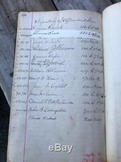 Antique 1886 FDNY NY FIRE DEPT ENGINE CO 29 LOG BOOK LEDGER Rare 160 Chambers St