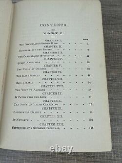 Antique 1890 Rare Victorian Novel The Chancellor And His Daughter By A. Stewart