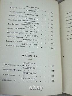 Antique 1890 Rare Victorian Novel The Chancellor And His Daughter By A. Stewart