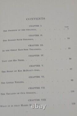 Antique 1892 The Children of The Poor, orphans Jacob A. Riis 1st rare original