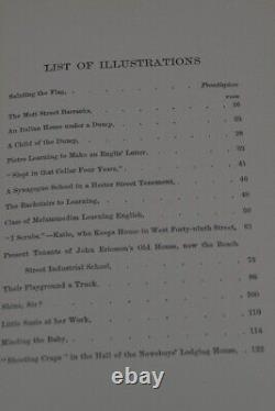 Antique 1892 The Children of The Poor, orphans Jacob A. Riis 1st rare original