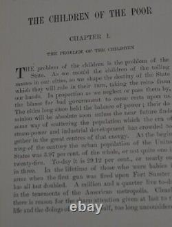 Antique 1892 The Children of The Poor, orphans Jacob A. Riis 1st rare original