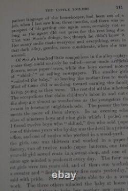 Antique 1892 The Children of The Poor, orphans Jacob A. Riis 1st rare original