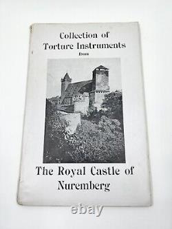 Antique 1893 Book Collection of Torture Instruments Nuremberg Castle Catalogue