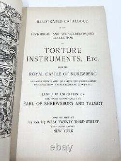 Antique 1893 Book Collection of Torture Instruments Nuremberg Castle Catalogue